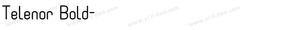 Telenor Bold字体转换